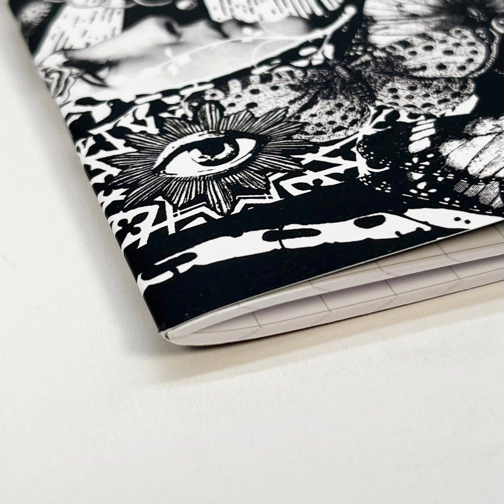 CAHIER A5 PAPILLON NOIR