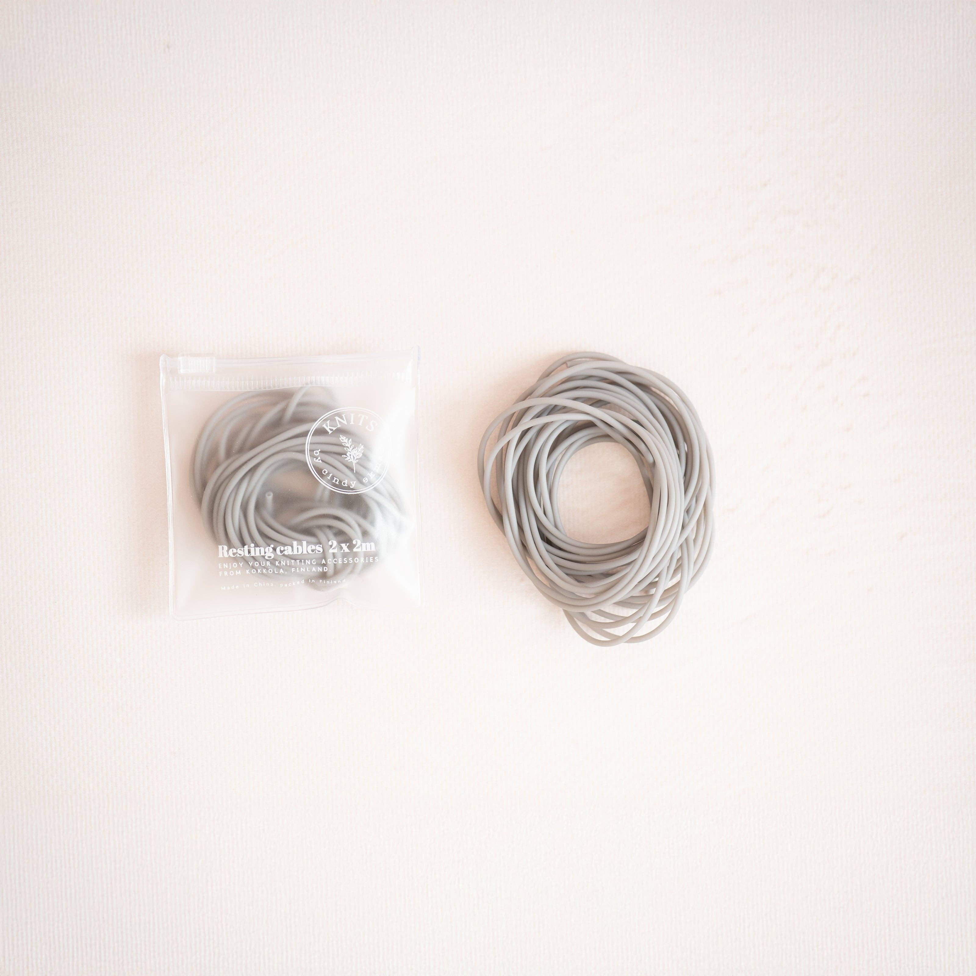 Câbles de repos dans des sacs ziplock: Gris