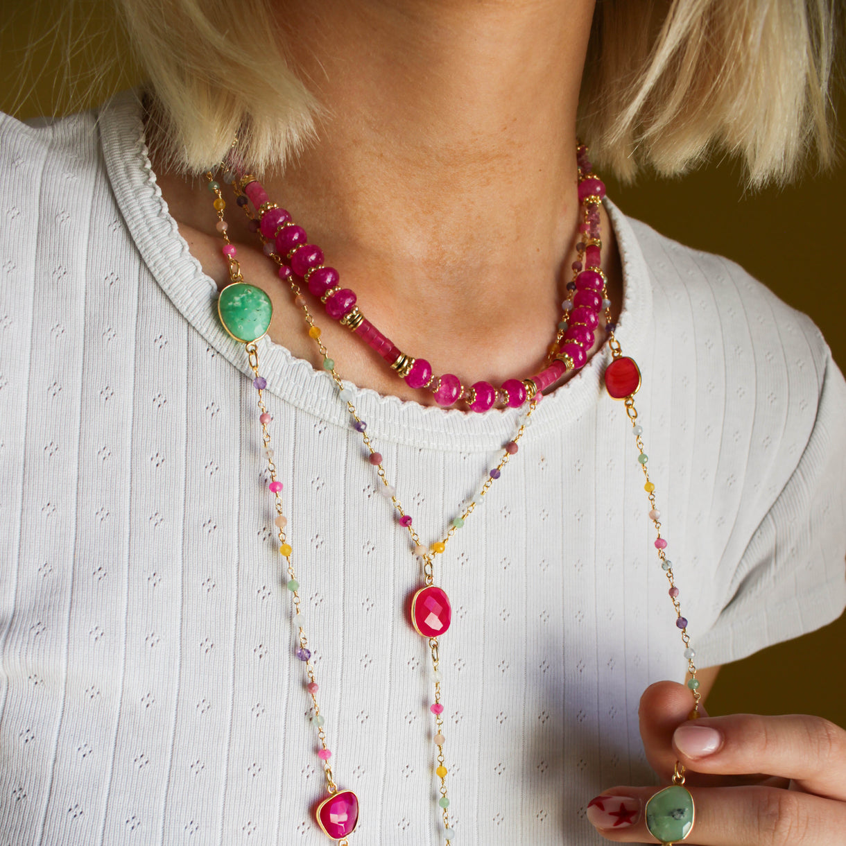 Collier chapelet Frida