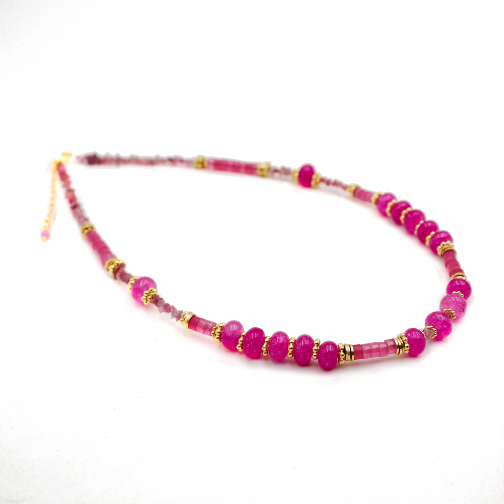 Collier heishi et billes Frida