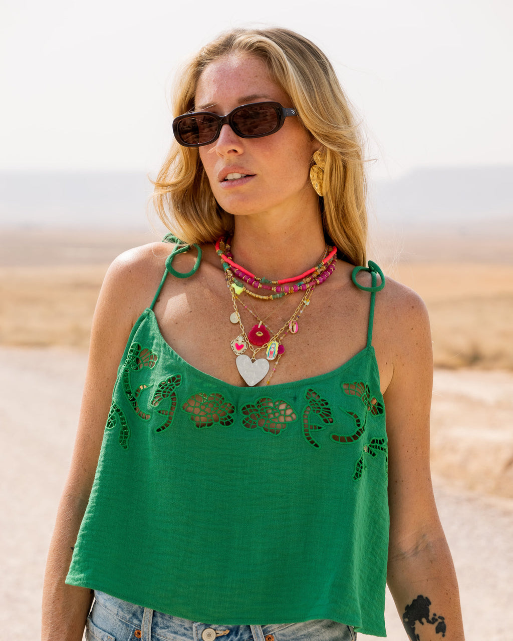 Collier crunchs heishi Frida