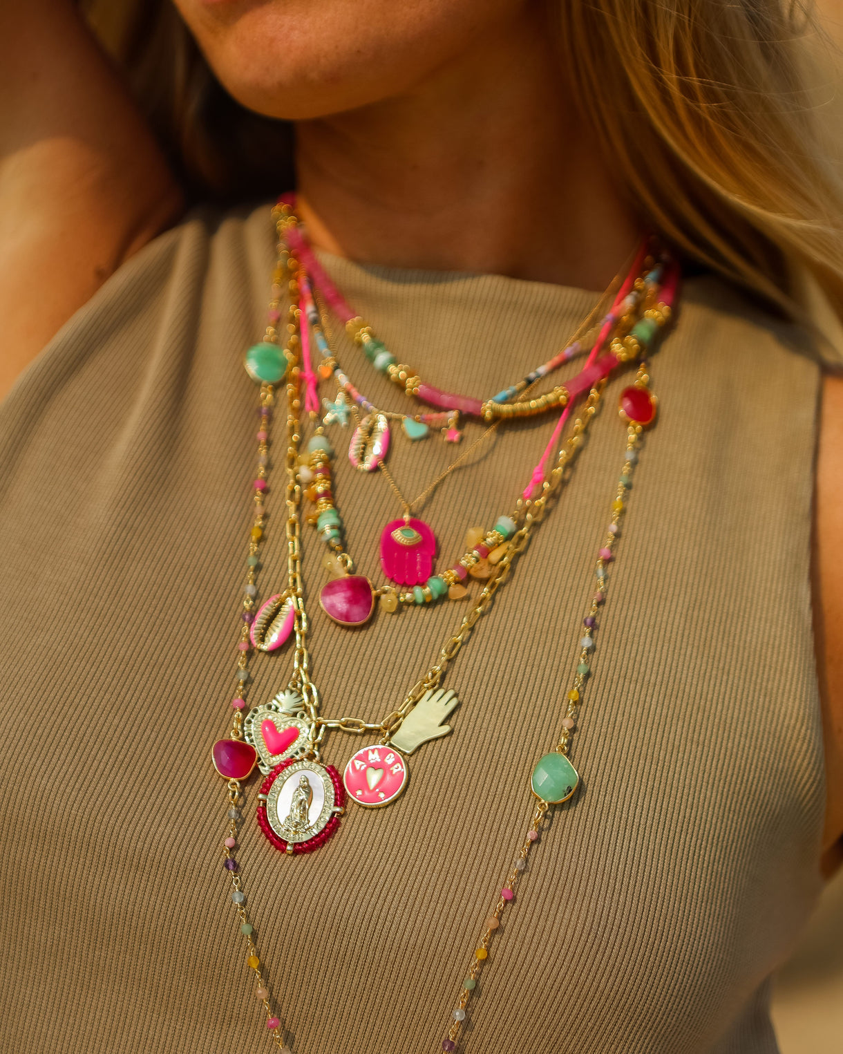 Collier heishi Frida