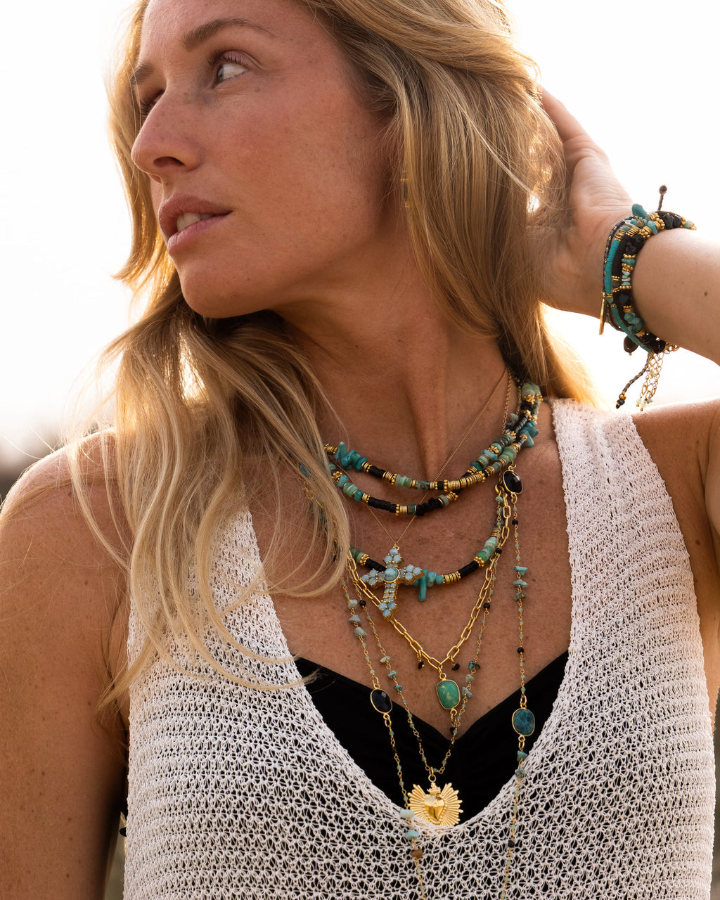 Collier multirangs Alba