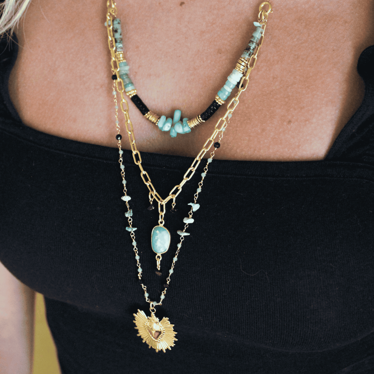Collier multirangs Alba