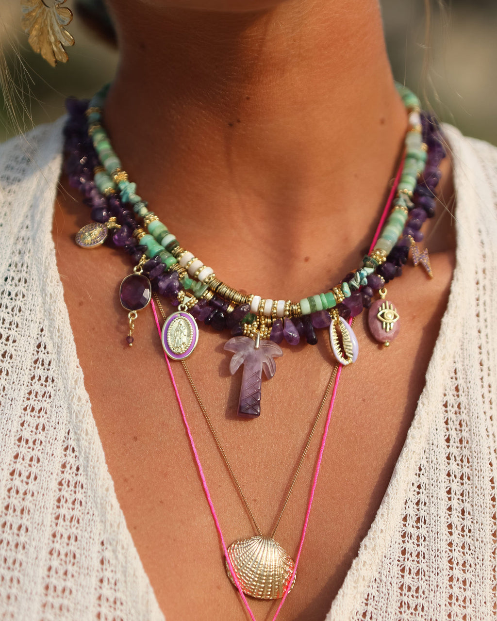 Collier grigri crunchs Margaux