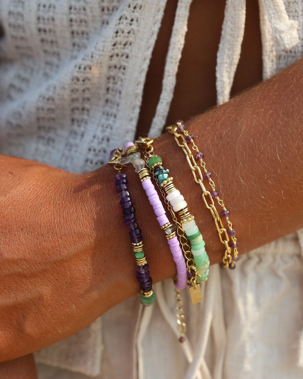 Bracelet tige heishi Margaux