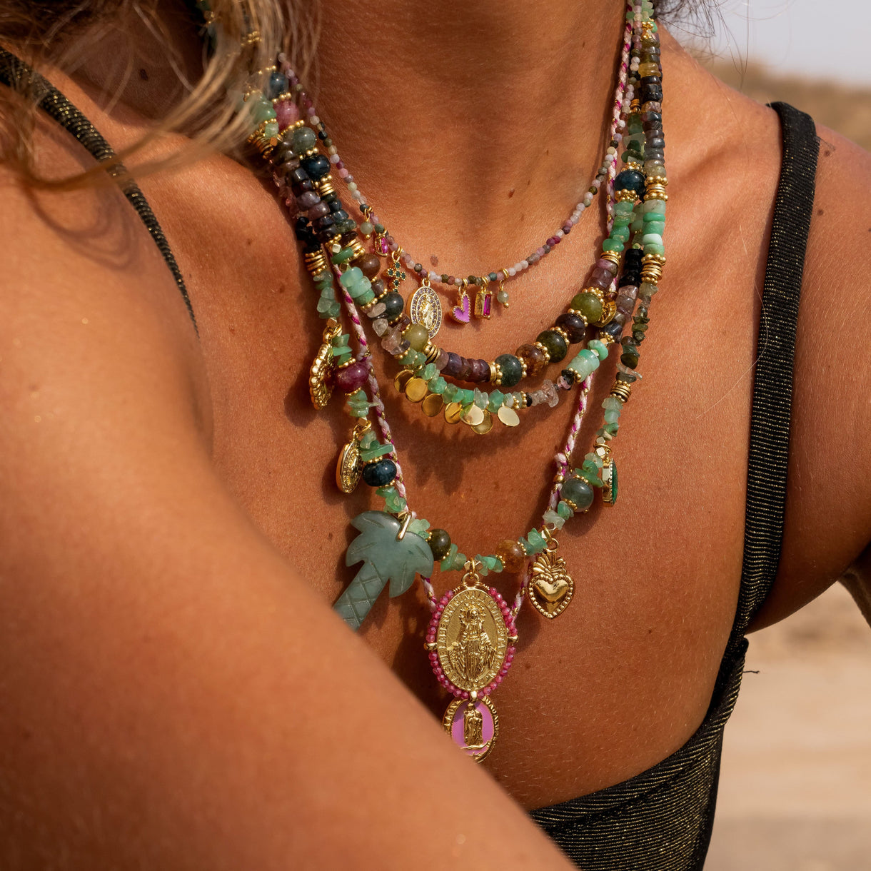 Collier perles grigri Charlotte