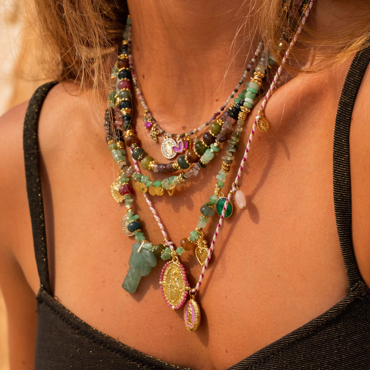 Collier perles grigri Charlotte