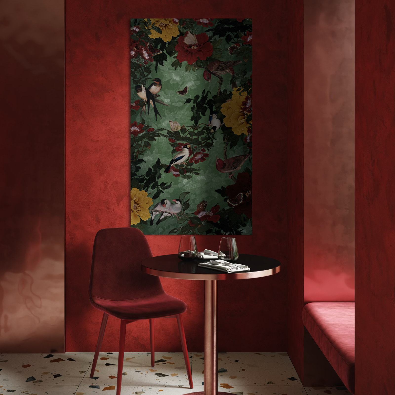TENTURE 80x144 CM LES OISEAUX